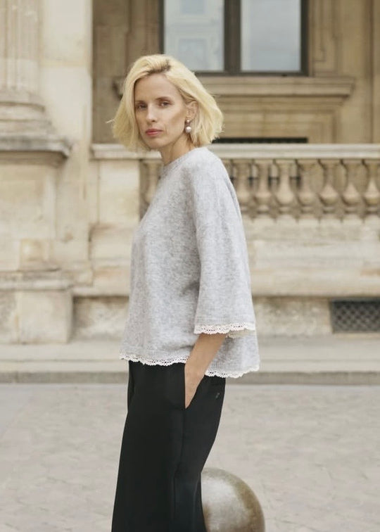 Karen by Simonsen KBEris O-neck Grey Melange
