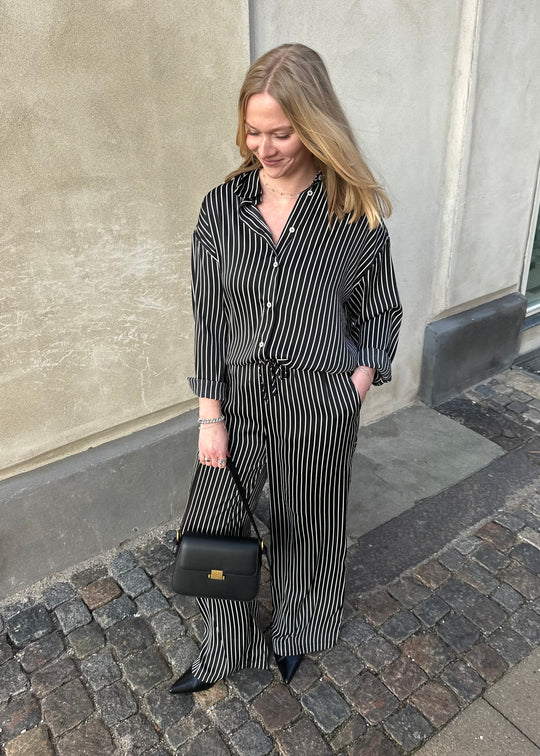 Noella Suri Shirt Taya Black Stripe