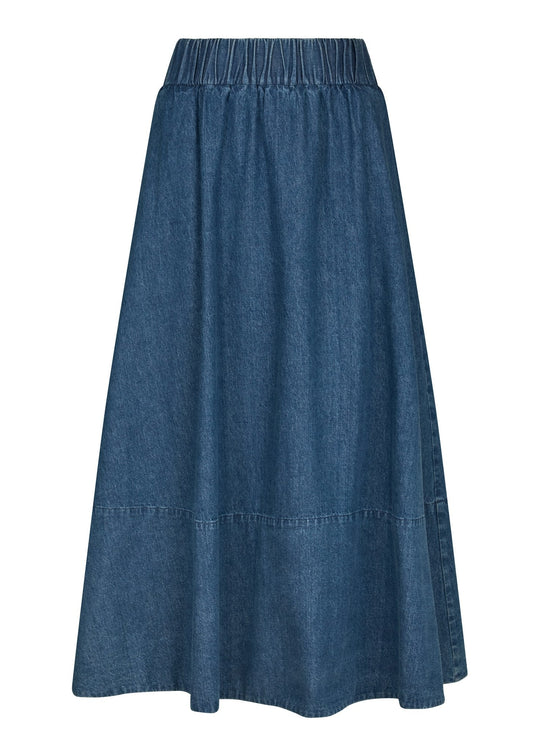 Neo Noir Yara Denim Skirt Blue