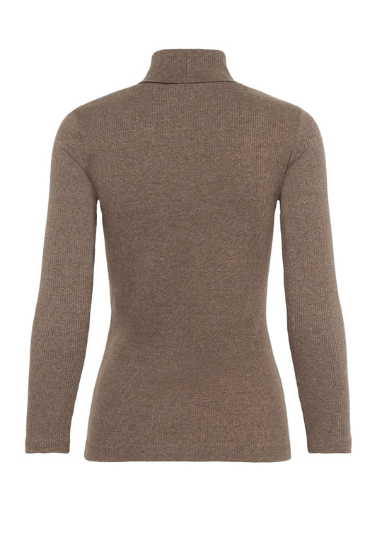 Inwear DagnaIW Rollneck Melange LS Brown Puce Melange