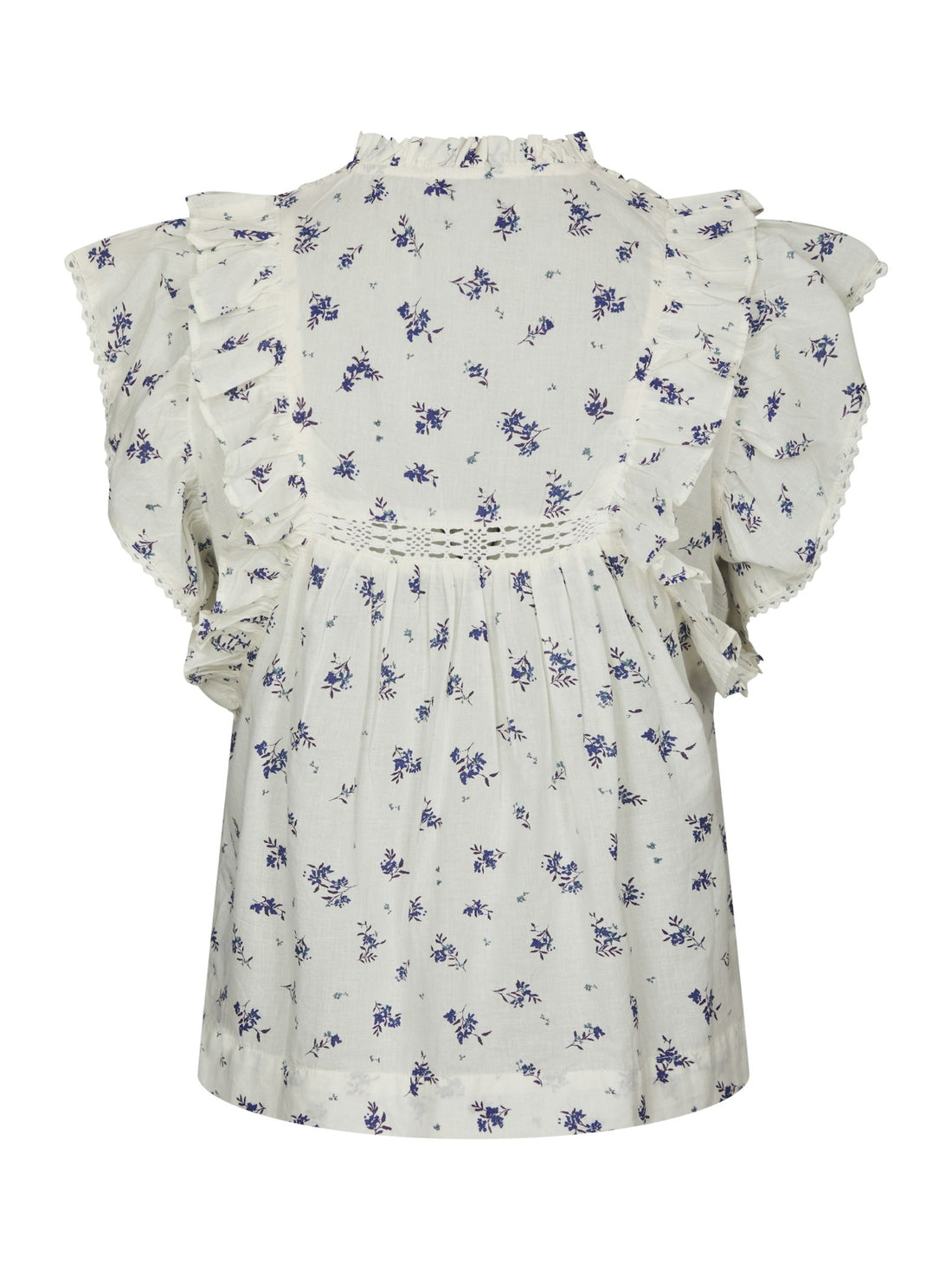 Neo Noir Jayla Small Blossom Top White Blue