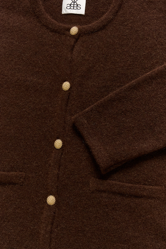 Karen by Simonsen KBZelda Round neck Cardigan Bracken