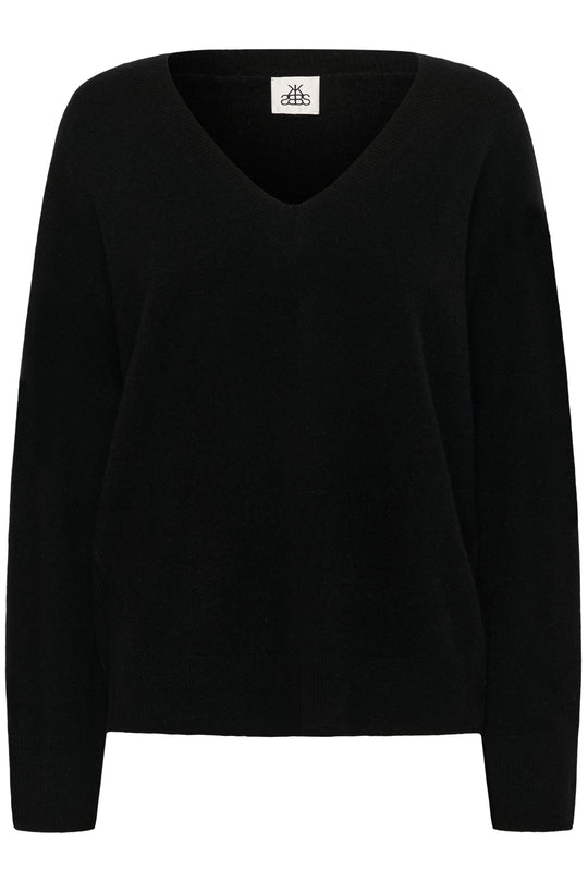 Karen by Simonsen KBAnemone V-neck Black (sort)
