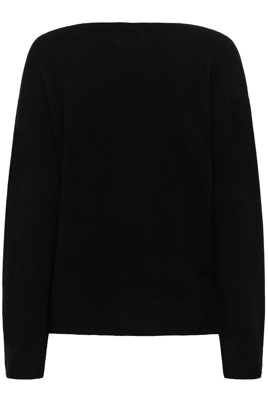 Karen by Simonsen KBAnemone V-neck Black (sort)