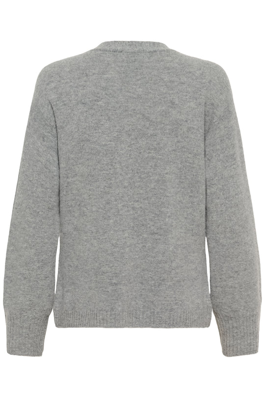 Karen by Simonsen KBAnemone Cardigan Medium Grey Melange