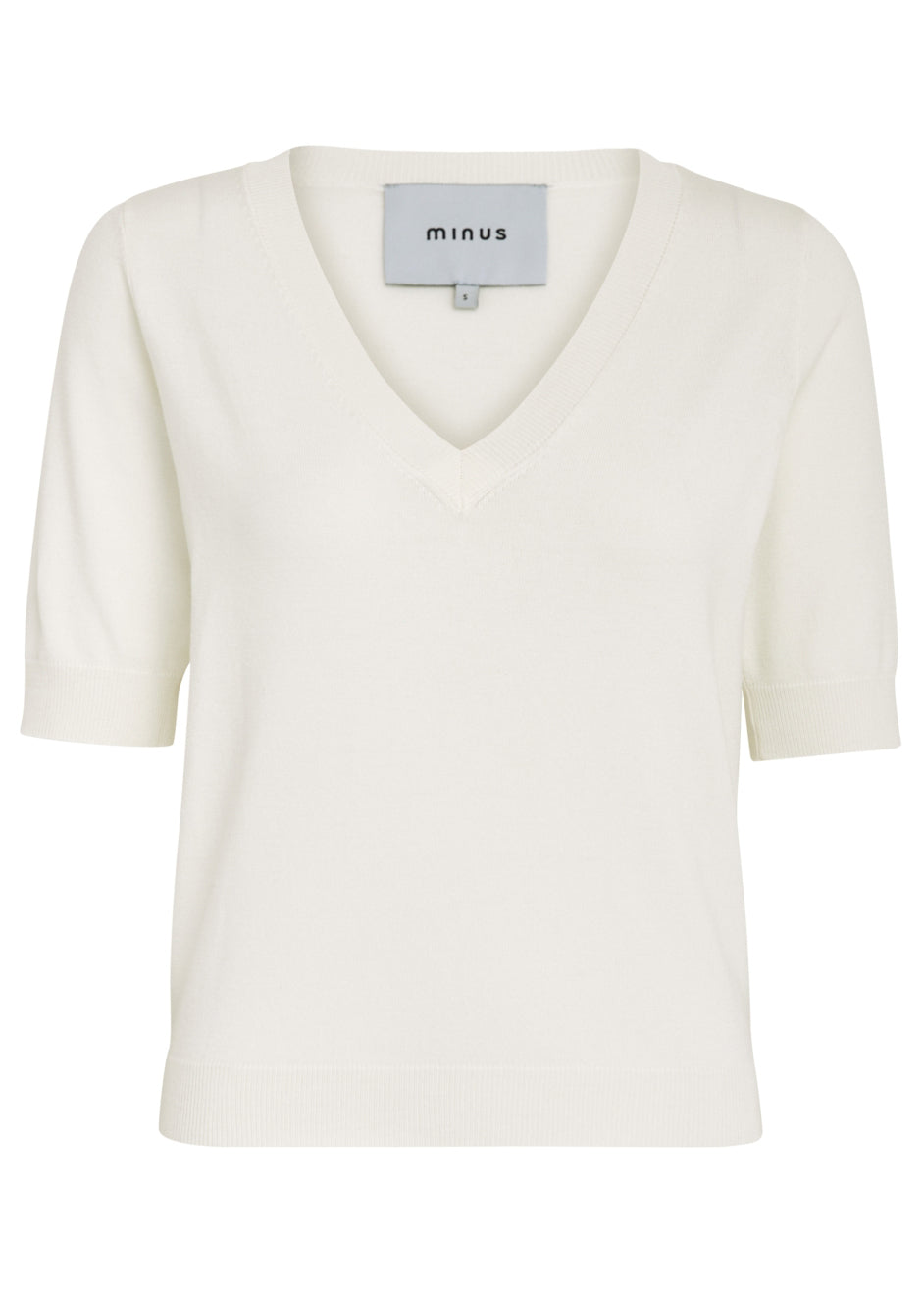 MSMilla V-Neck Knit Tee white