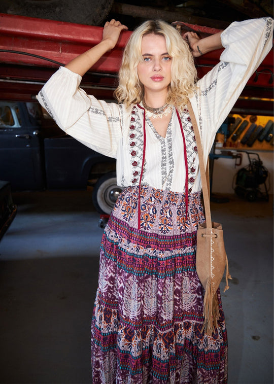 Lollys Laundry SunsetLL Maxi Skirt Flower print