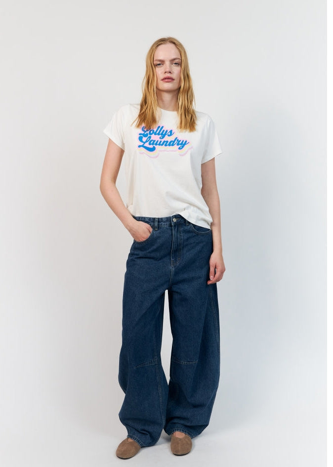 Lollys Laundry RomaLL Cloud Tee SS White