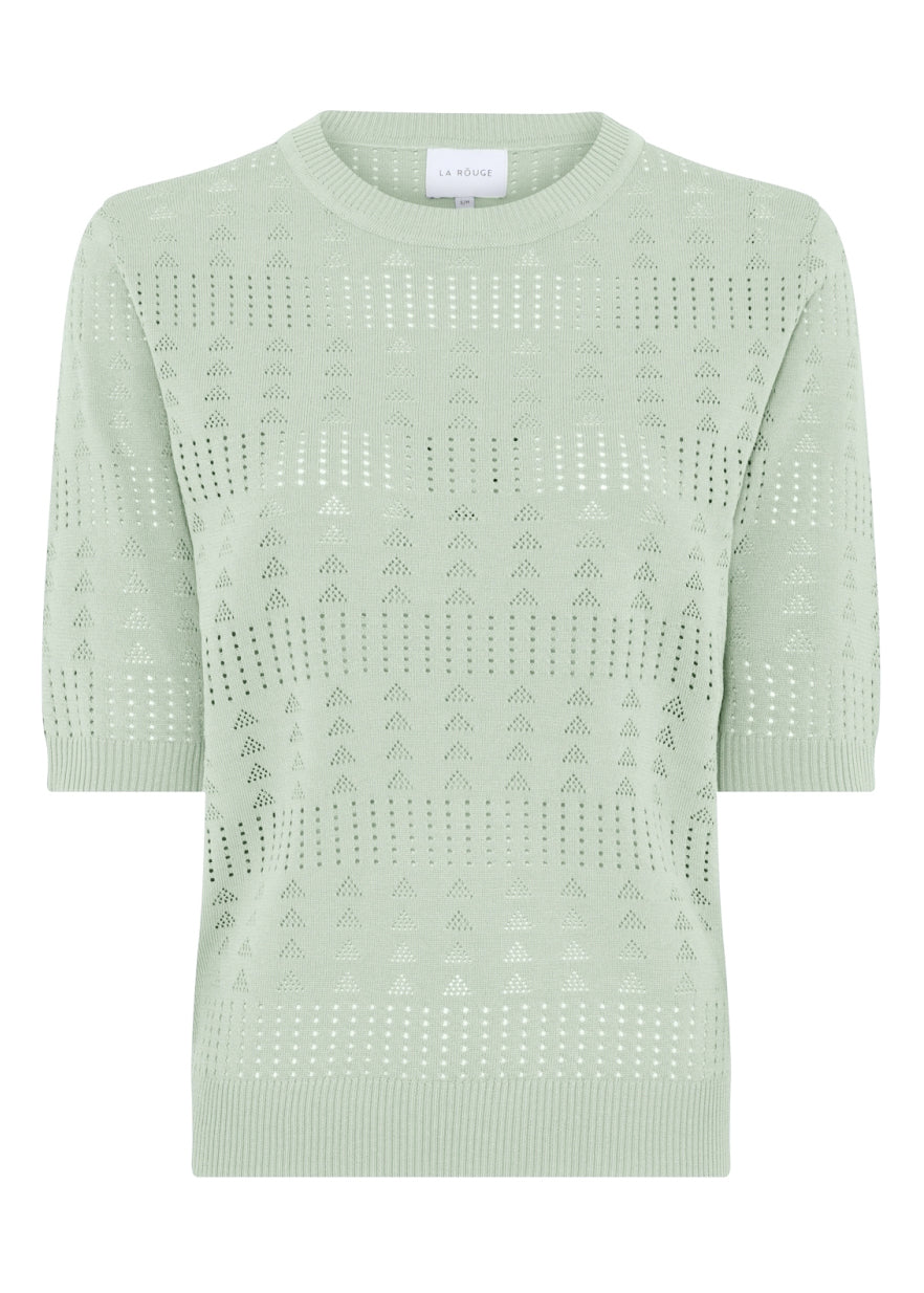 La Rouge Alma knit Blouse green
