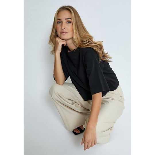 Minus MSGamma Cropped GOTS T-shirt Black