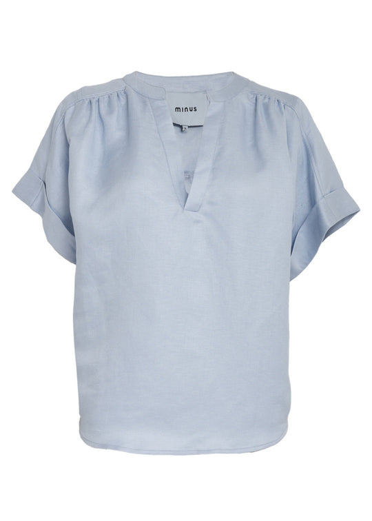Minus  MSJuno Linen Blouse skyeway blue