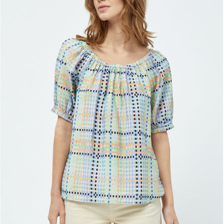 Minus Luretta blouse mango sortbet print
