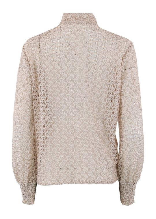 Continue Karina lace blouse nougat