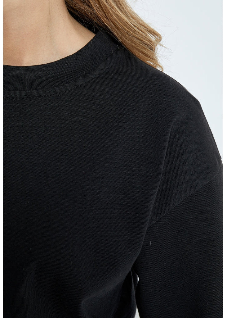 Minus MSGamma Cropped GOTS T-shirt Black