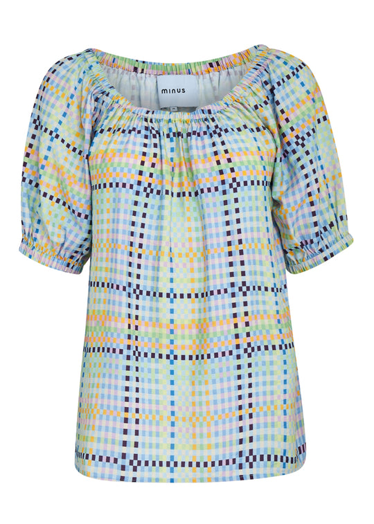 Minus Luretta blouse mango sortbet print