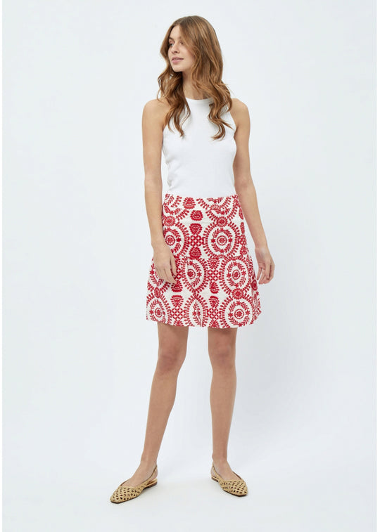 Minus Musia Skirt Lollipop Red Embroidery