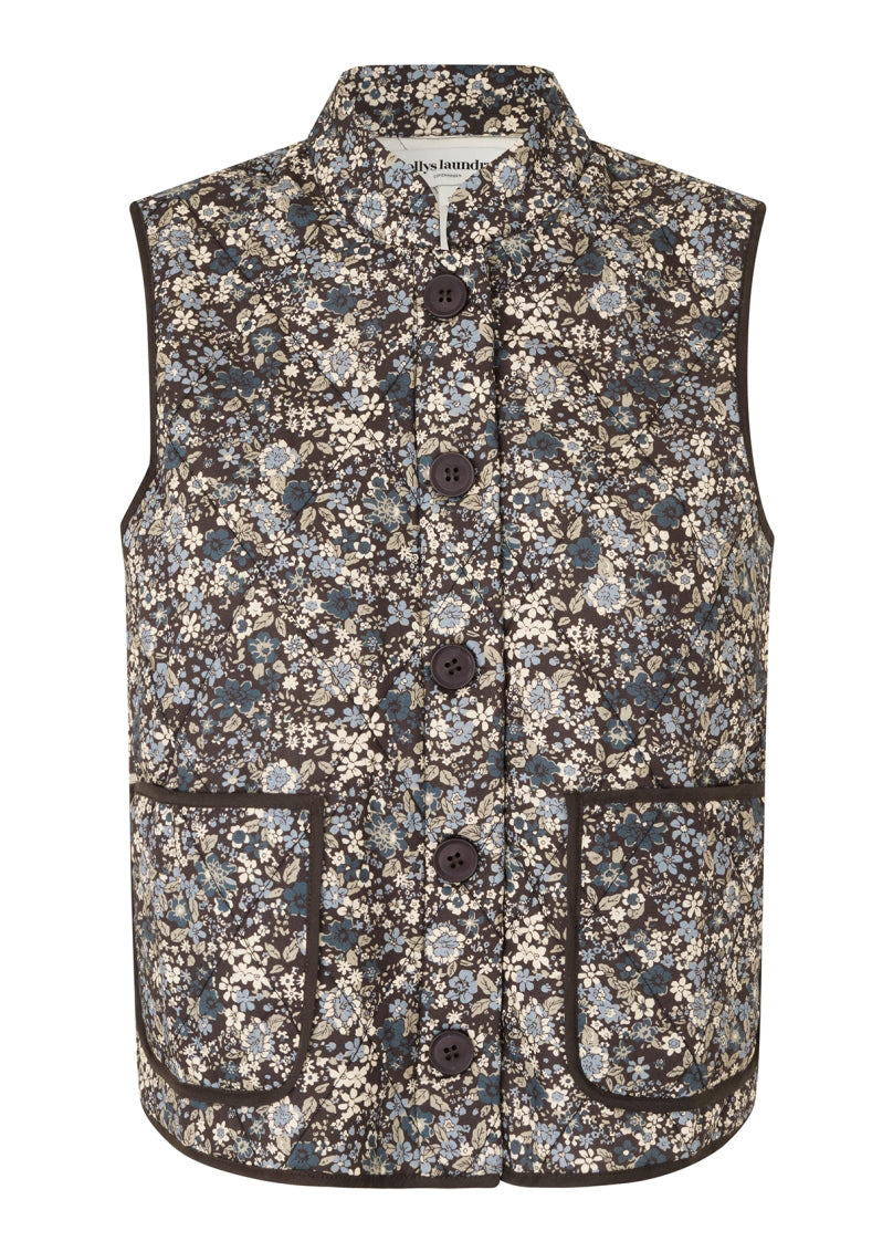 Lollys Laundry CairoLL Quilted Vest Washed Black