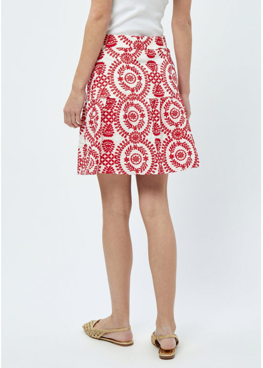 Minus Musia Skirt Lollipop Red Embroidery