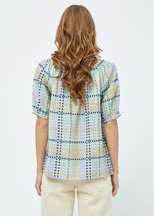 Minus Luretta blouse mango sortbet print