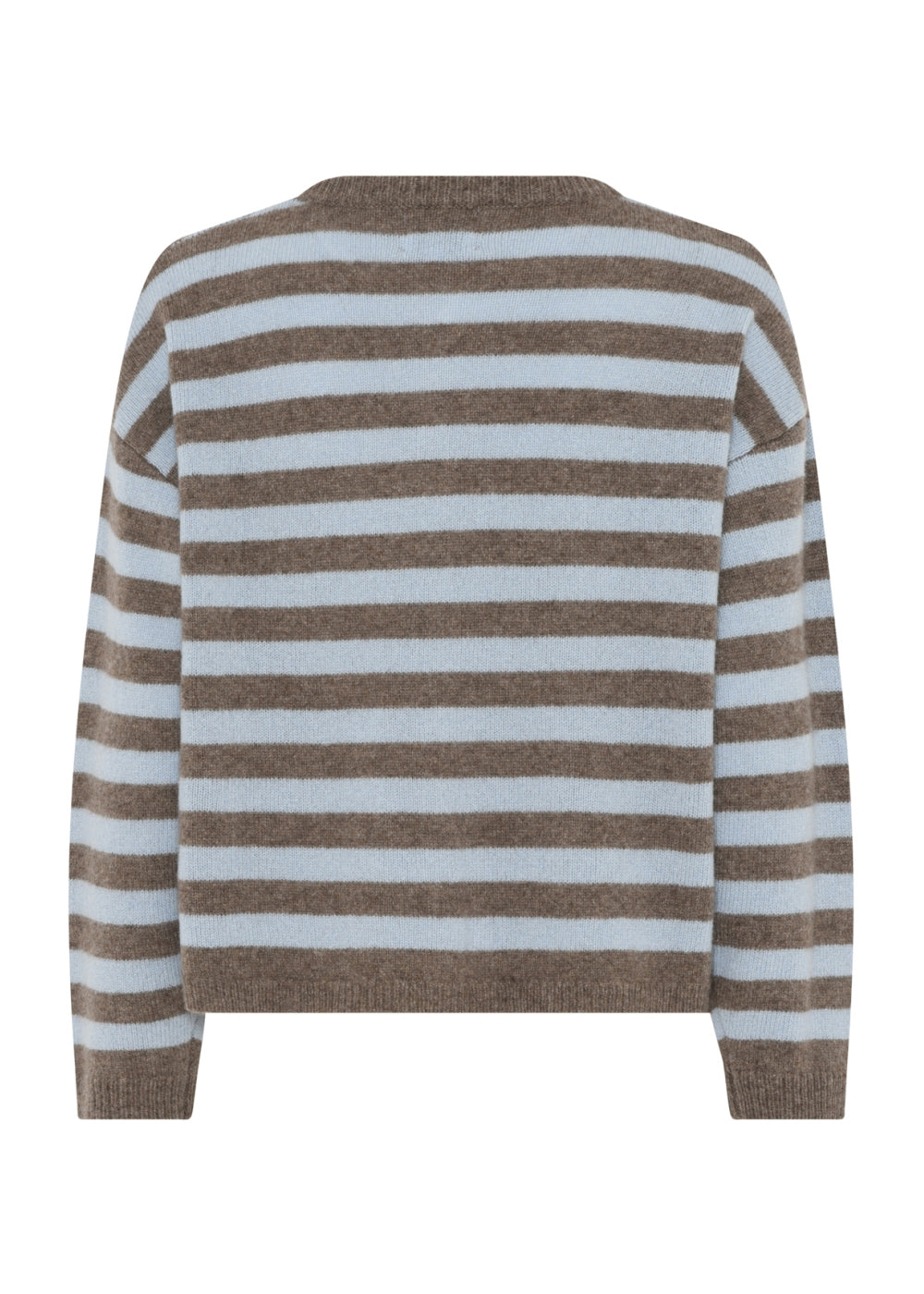 La Rouge Sisse Striped Cardigan Light Blue/Brown Stripe