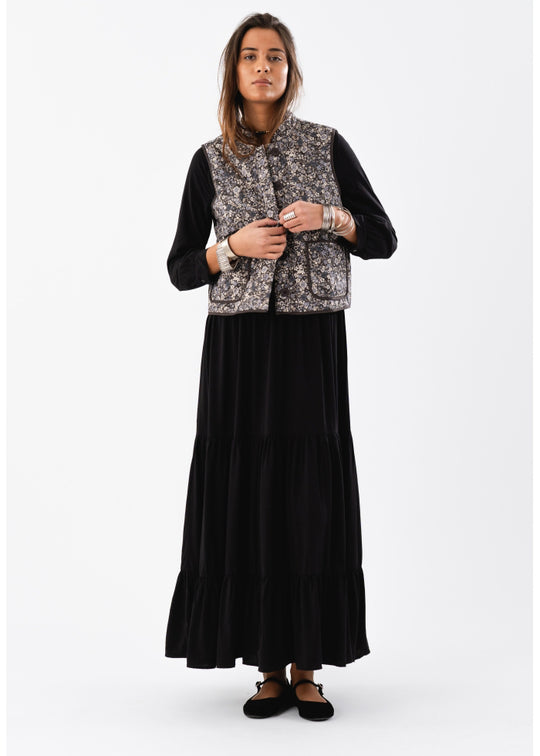 Lollys Laundry CairoLL Quilted Vest Washed Black