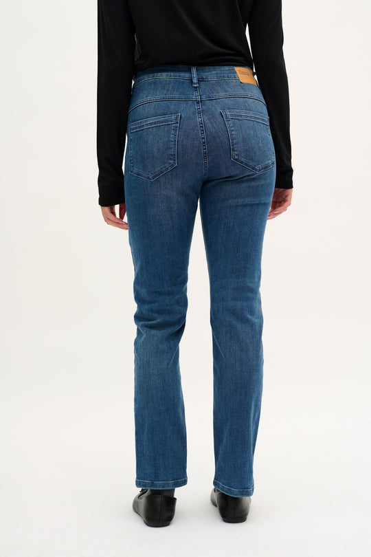 My Essential Wardrobe the Celina High straight medium blue