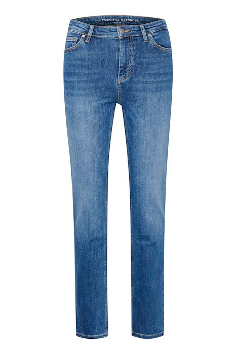 Pre-order ultimo uge 2. My Essential Wardrobe the Celina High straight medium blue