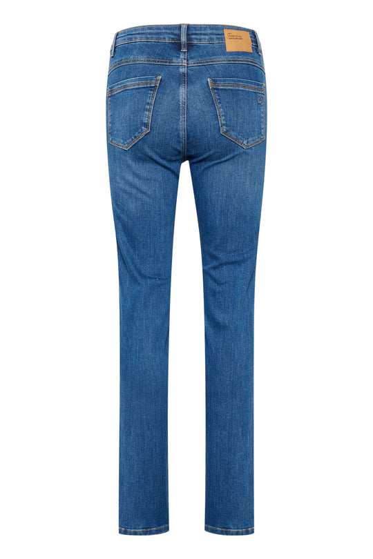 Pre-order ultimo uge 2. My Essential Wardrobe the Celina High straight medium blue