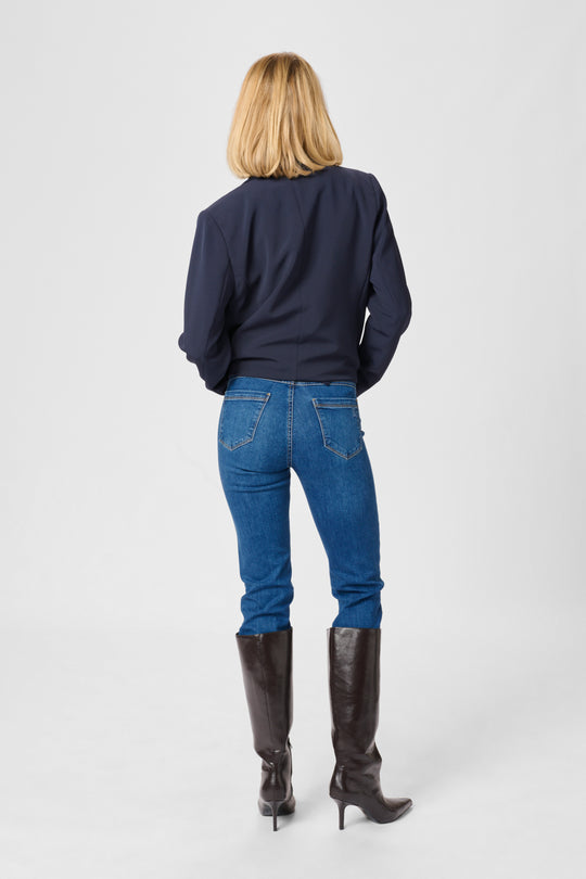 Pre-order ultimo uge 2. My Essential Wardrobe the Celina High straight medium blue