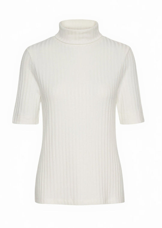 My Essential Wardrobe JanniMW Rollneck Blouse Snow White