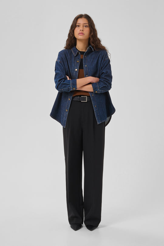 My Essential Wardrobe Denim Shirt MWHilma 171 Dark Blue Wash