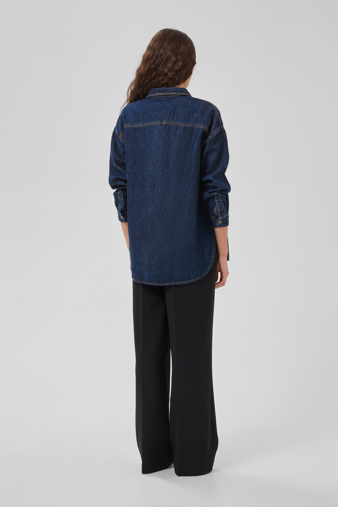 My Essential Wardrobe Denim Shirt MWHilma 171 Dark Blue Wash