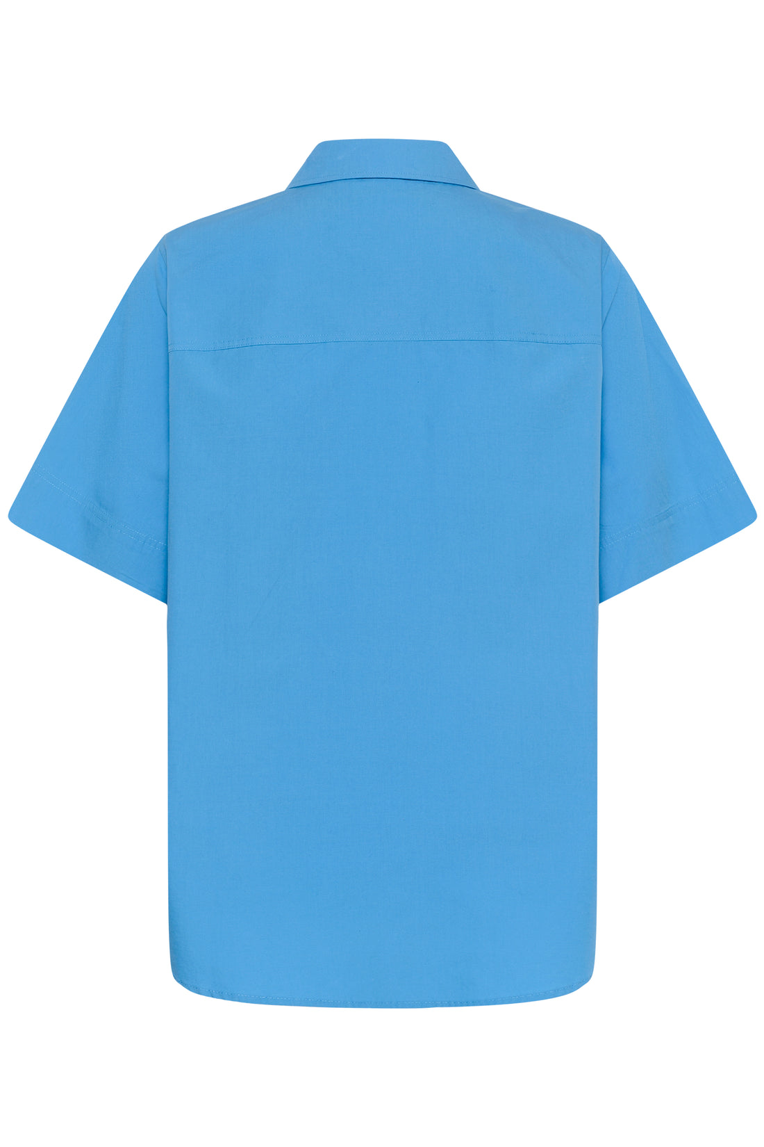My Essential Wardrobe SunnaMW Boxy SS Shirt Silver Lake Blue