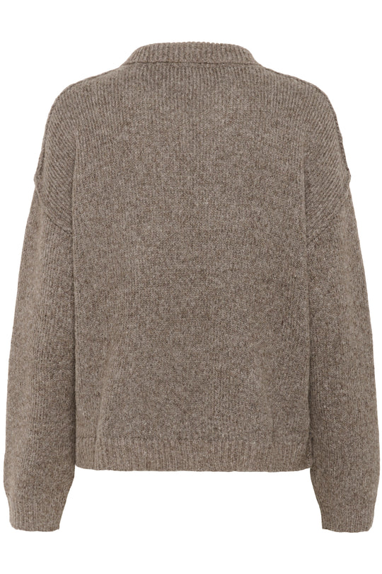 My Essential Wardrobe PalomaMW Polo Pullover Brown melange