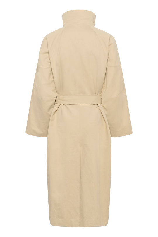 My Essential Wardrobe MWLyon Long Trenchcoat, Brown Rice