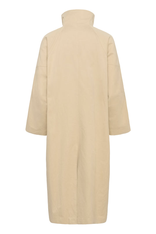 My Essential Wardrobe MWLyon Long Trenchcoat, Brown Rice