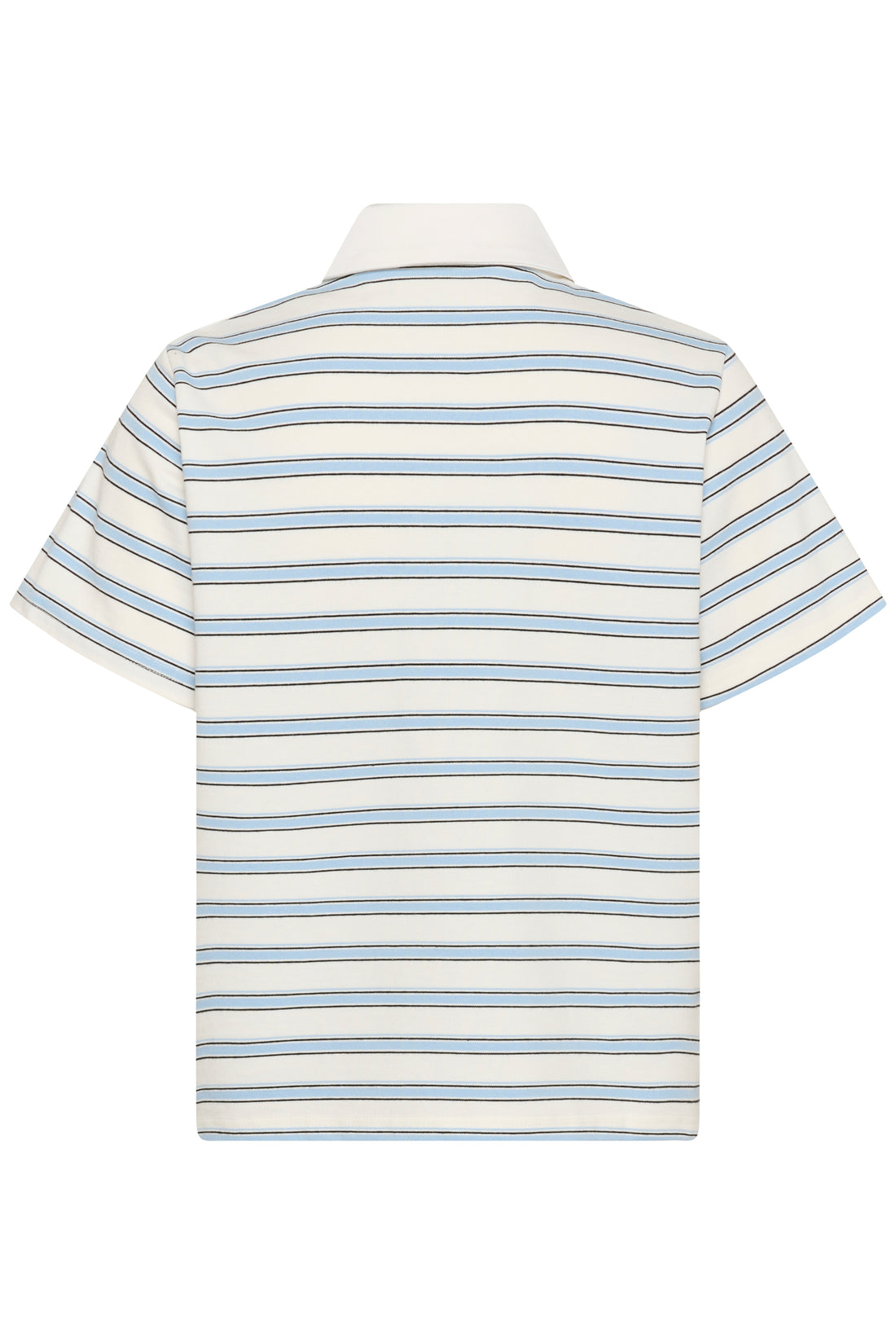 My Essential Wardrobe MWAsla Polo Tee Snow White Striped