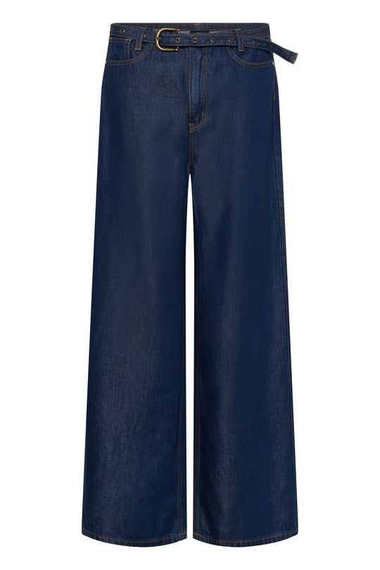 My Essential Wardrobe Jeans Wide MWTasma 181 Dark Blue Un-Wash