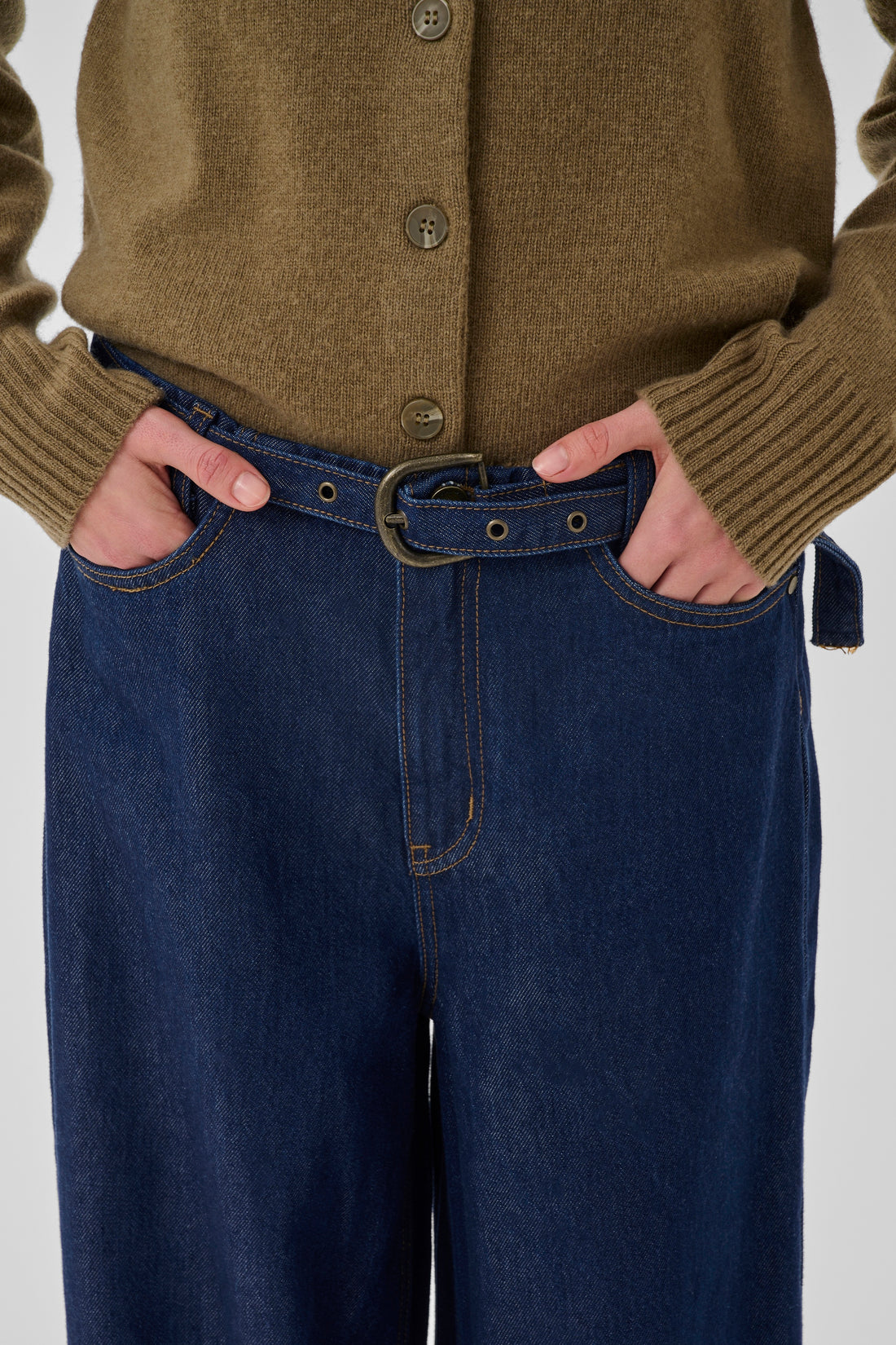 My Essential Wardrobe Jeans Wide MWTasma 181 Dark Blue Un-Wash