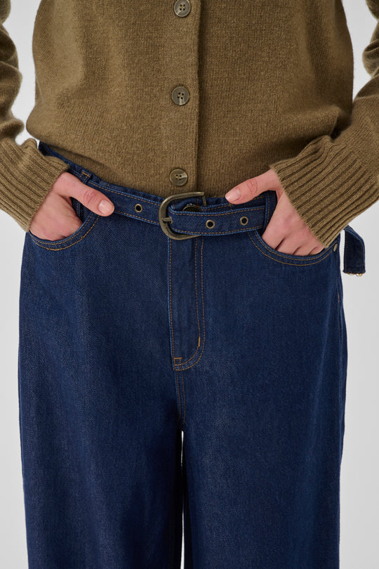My Essential Wardrobe Jeans Wide MWTasma 181 Dark Blue Un-Wash