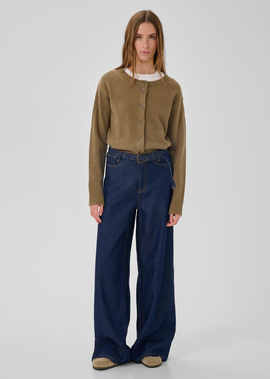 My Essential Wardrobe Jeans Wide MWTasma 181 Dark Blue Un-Wash