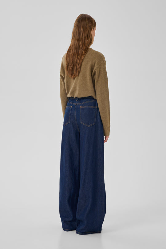 My Essential Wardrobe Jeans Wide MWTasma 181 Dark Blue Un-Wash