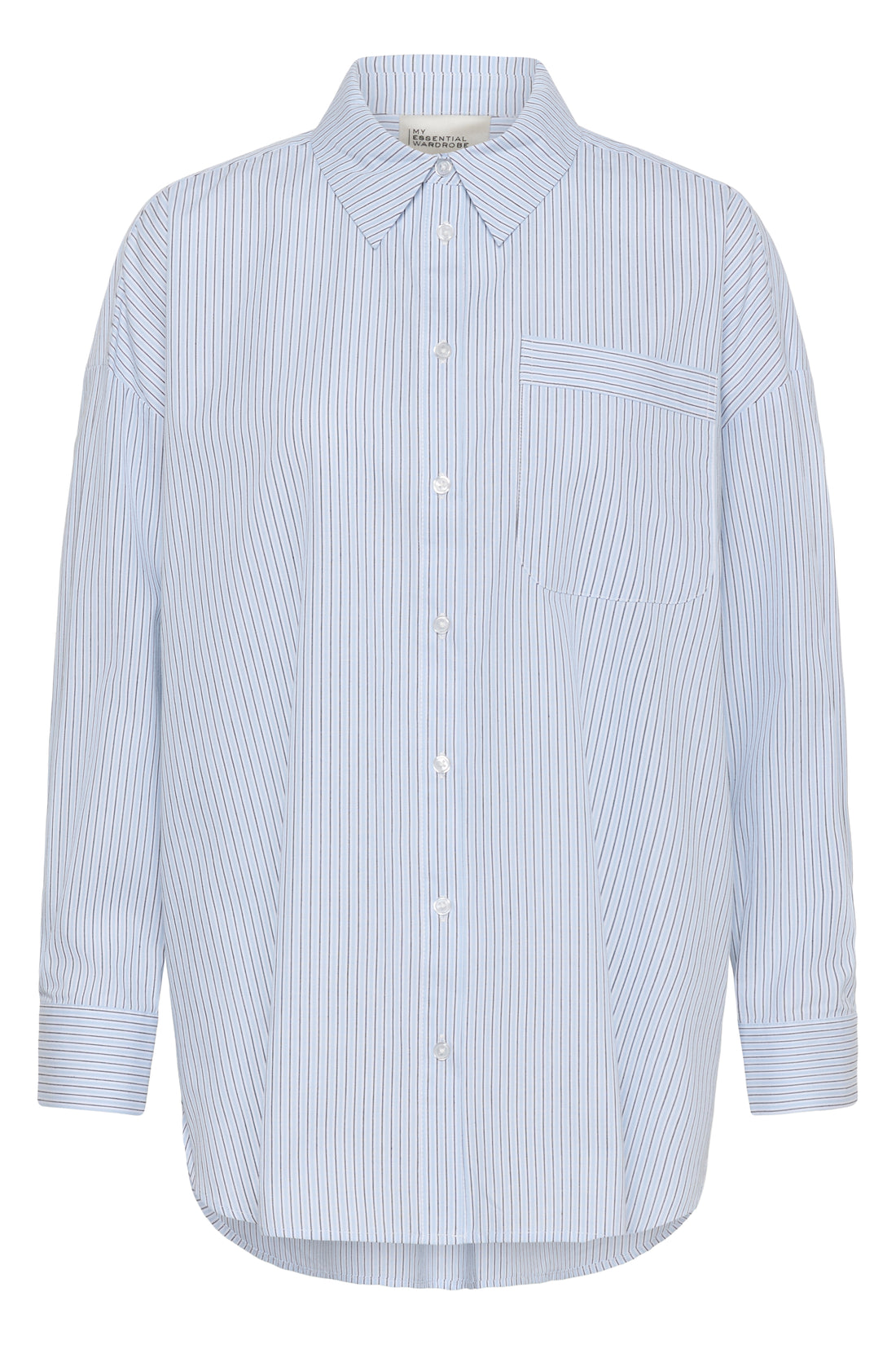 My Essential Wardrobe MWFeline Boxy Shirt blue