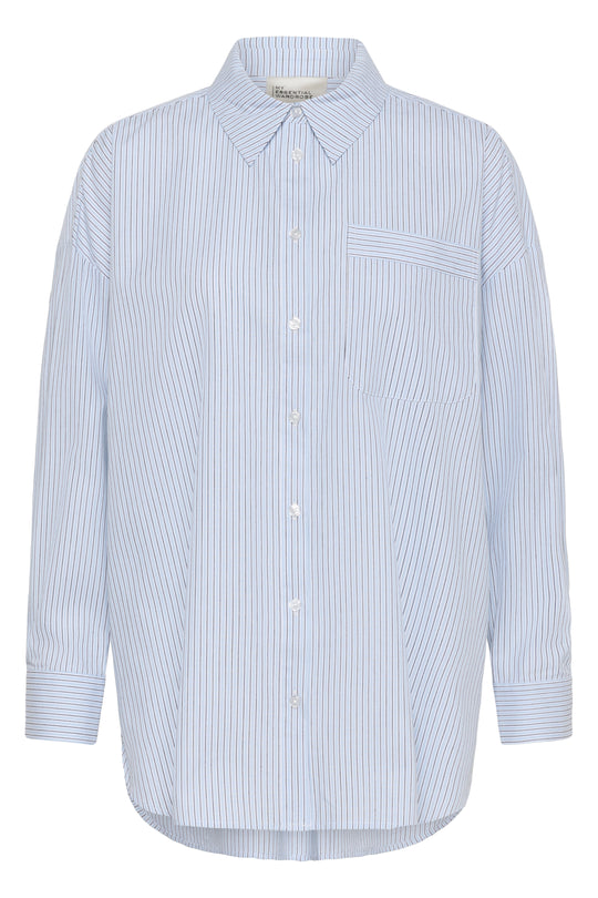 My Essential Wardrobe MWFeline Boxy Shirt blue