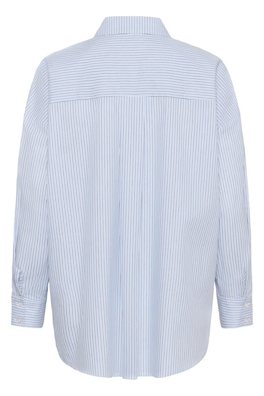 My Essential Wardrobe MWFeline Boxy Shirt blue