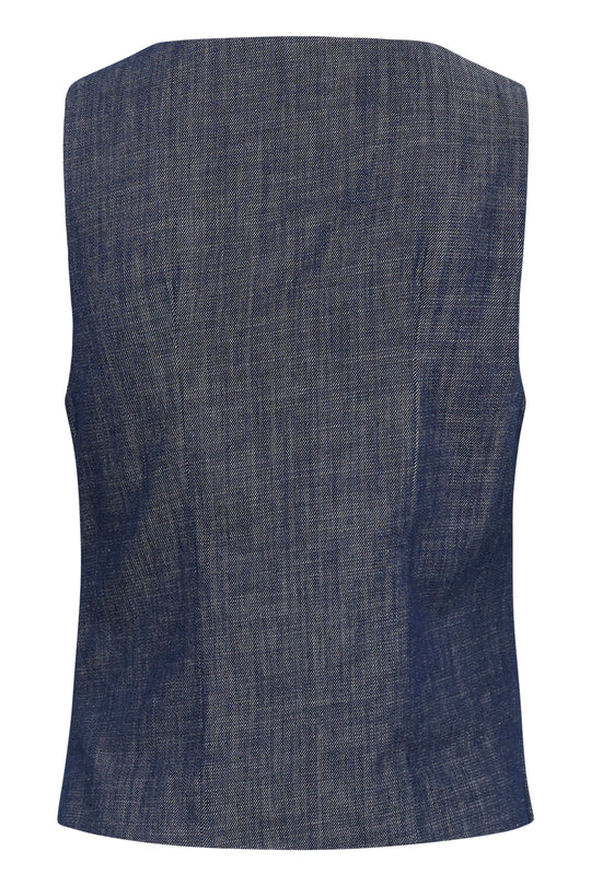 My Essential Wardrobe MWDazzie Top Dark Blue Wash