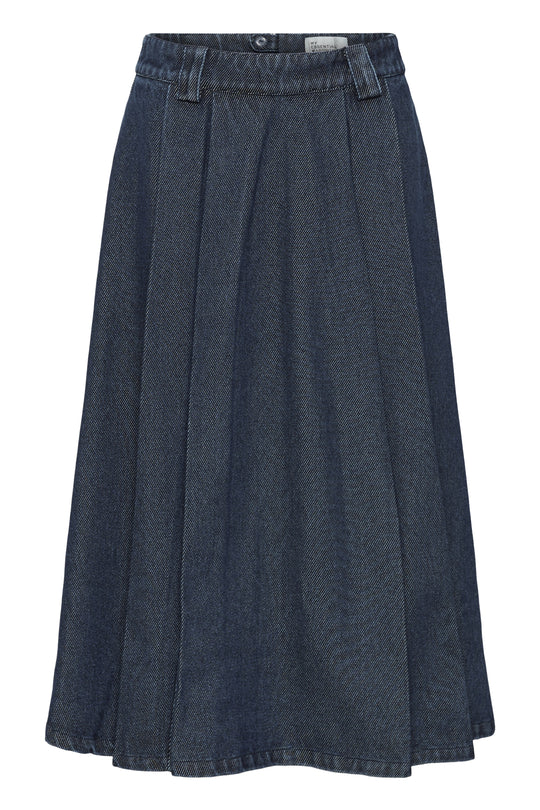 My Essential Wardrobe Denim Skirt MWMegan 185 Dark Blue Wash