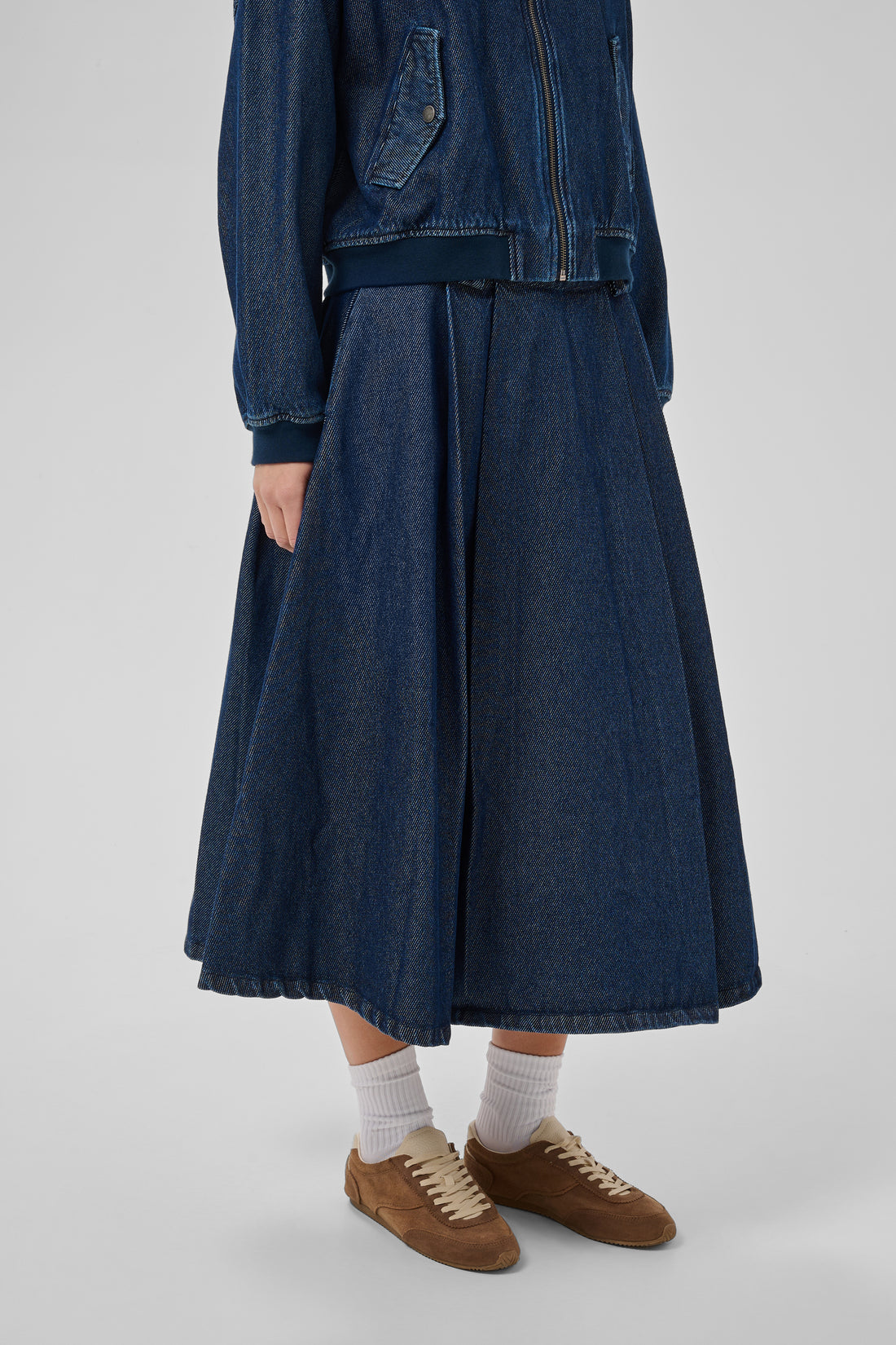 My Essential Wardrobe Denim Skirt MWMegan 185 Dark Blue Wash