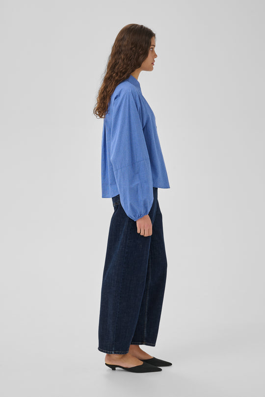 My Essential Wardrobe Jeans Barrel MWLucy 187 Dark Blue Un-Wash