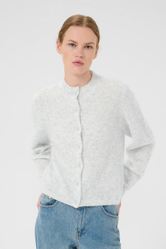 Gestuz DebbieGZ cardigan Blizzard light grey melange